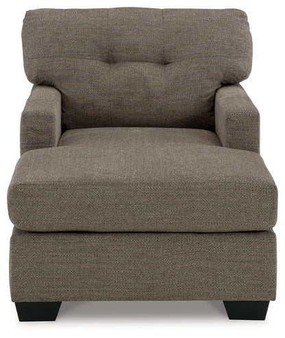 Mahoney Chocolate Full Sofa Sleeper and Chaise - 31005U3