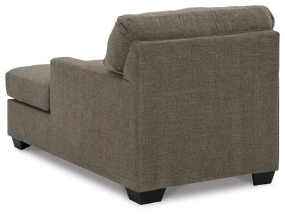 Mahoney Chocolate Full Sofa Sleeper and Chaise - 31005U3