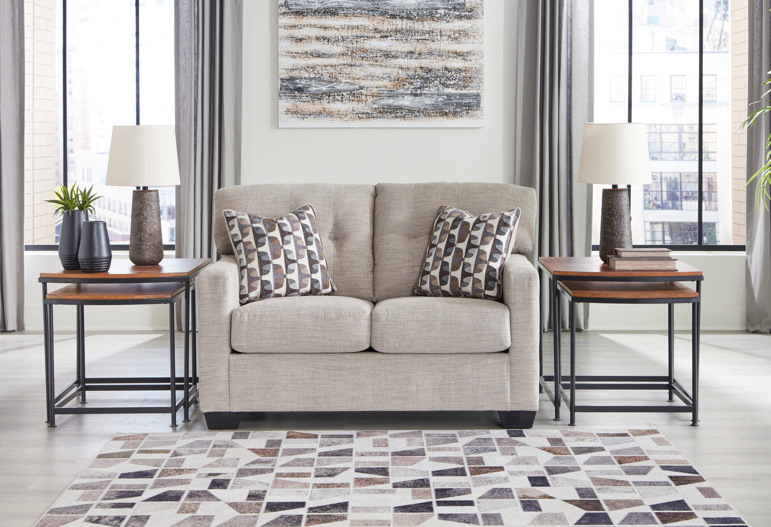Mahoney Full Sofa Sleeper and Loveseat - 31004U3