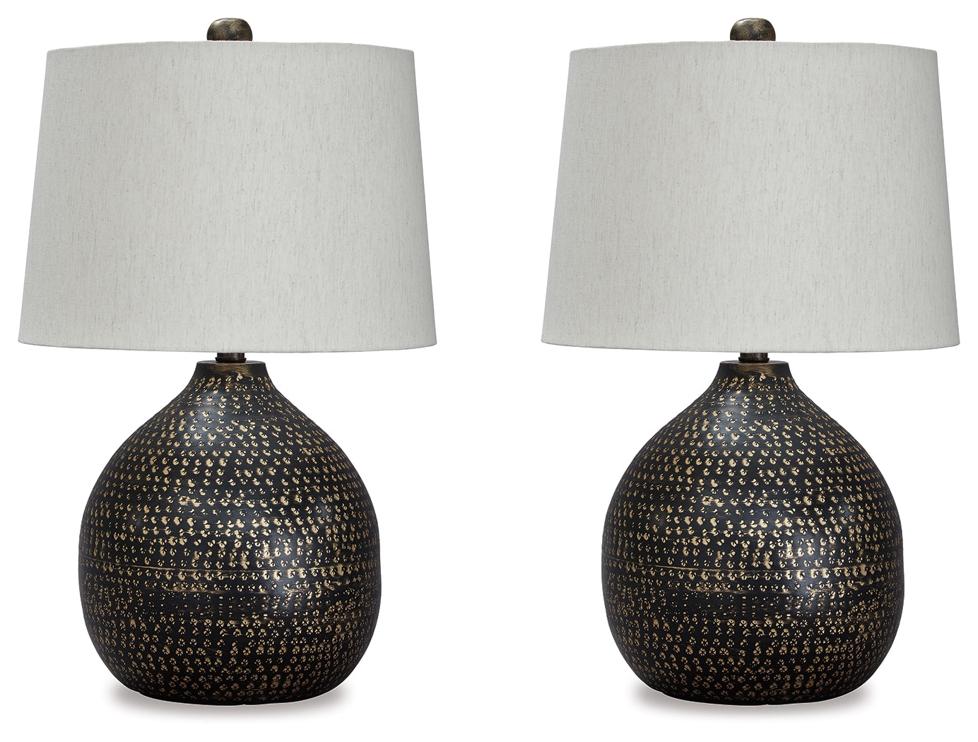 Maire Black/Gold Finish Table Lamp (Set of 2) - L207294X2