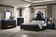 Majesty2 Black 4PC or 5PC Set - Queen, King *4pc King - Majesty2 Black Bedroom Set 4pc King