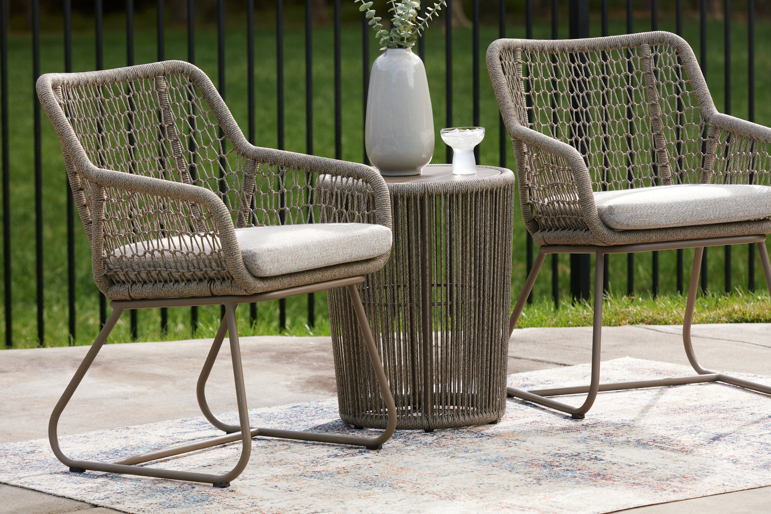 Majors Beach Beige Outdoor Table and 2 Chairs - PCP321-050