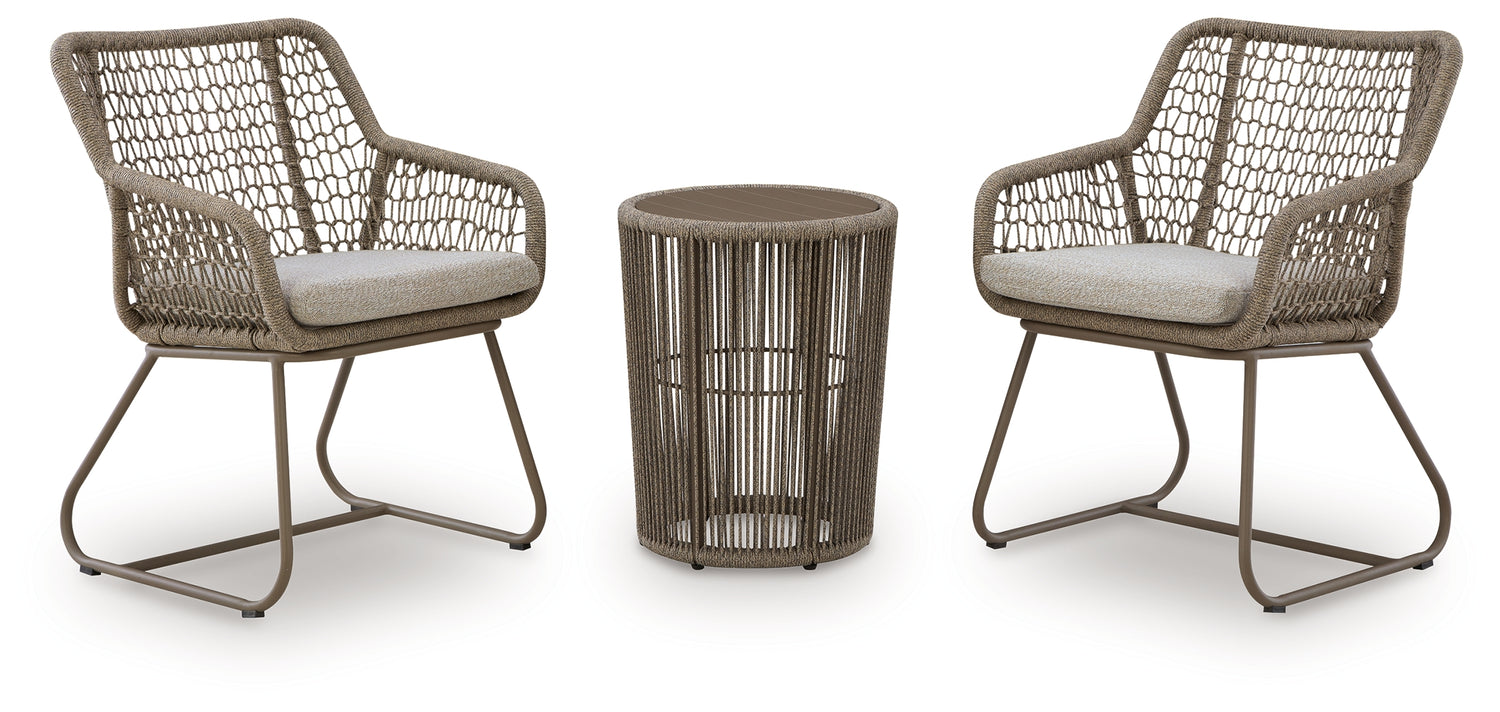 Majors Beach Beige Outdoor Table and 2 Chairs - PCP321-050