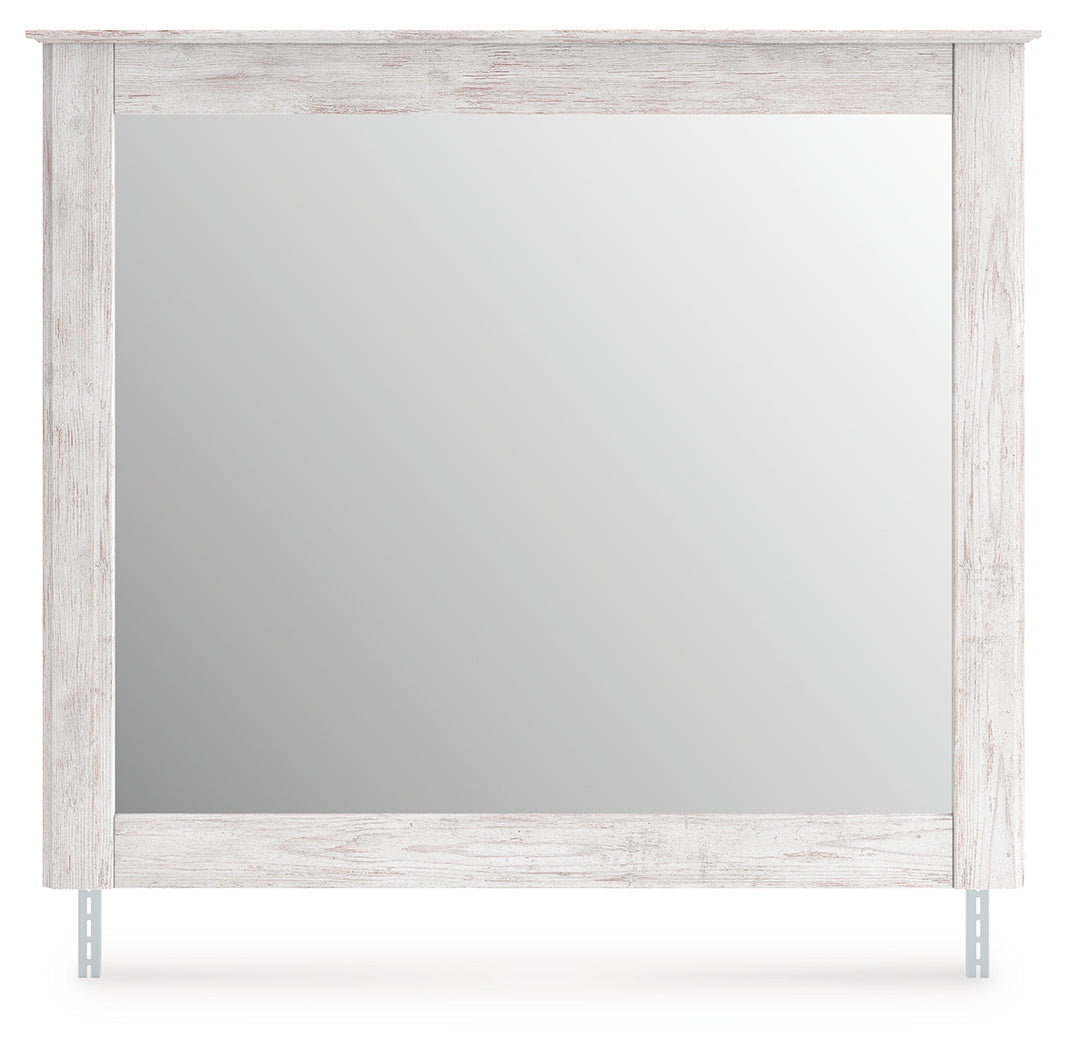 Makidern Whitewash Bedroom Mirror - PCB1171-36