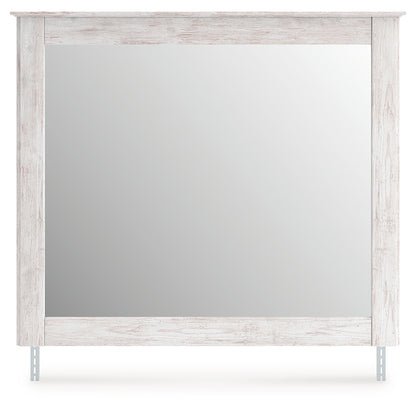 Makidern Whitewash Bedroom Mirror - PCB1171-36