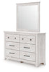 Makidern Whitewash Dresser and Mirror - PCB1171B1