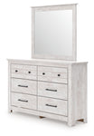Makidern Whitewash Dresser and Mirror - PCB1171B1