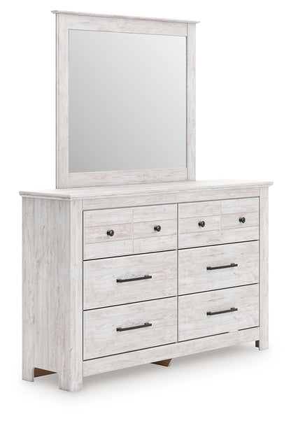 Makidern Whitewash Dresser and Mirror - PCB1171B1
