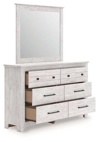 Makidern Whitewash Dresser and Mirror - PCB1171B1