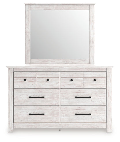 Makidern Whitewash Dresser and Mirror - PCB1171B1