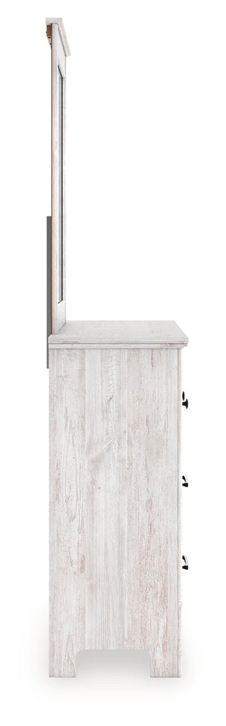 Makidern Whitewash Dresser and Mirror - PCB1171B1