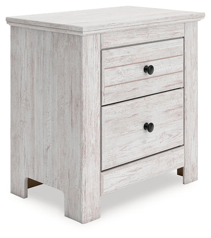 Makidern Whitewash Nightstand - PCB1171-92