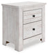 Makidern Whitewash Nightstand - PCB1171-92