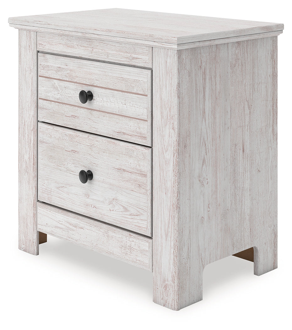 Makidern Whitewash Nightstand - PCB1171-92