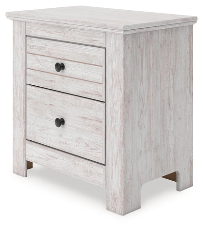 Makidern Whitewash Nightstand - PCB1171-92