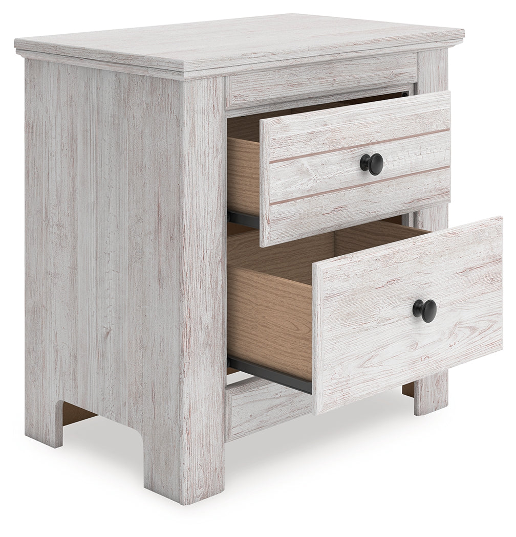 Makidern Whitewash Nightstand - PCB1171-92