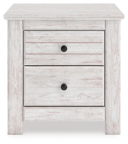 Makidern Whitewash Nightstand - PCB1171-92