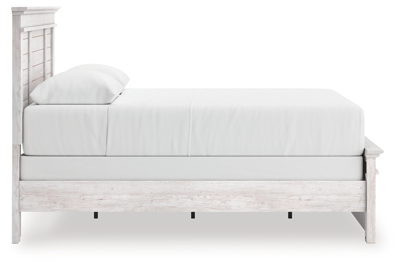 Makidern Whitewash Queen Panel Bed - PCB1171B2
