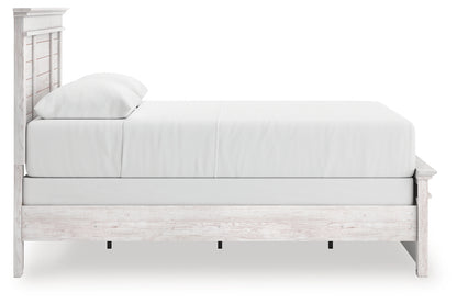 Makidern Whitewash Queen Panel Bed - PCB1171B2