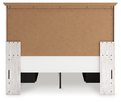 Makidern Whitewash Queen Panel Storage Bed - PCB1171B10