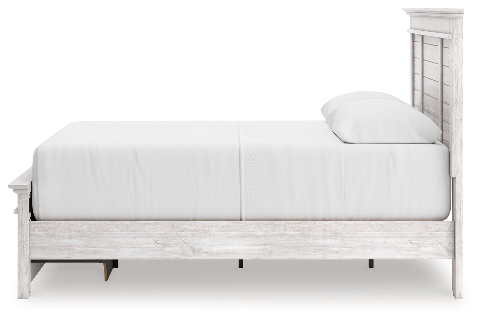 Makidern Whitewash Queen Panel Storage Bed - PCB1171B4