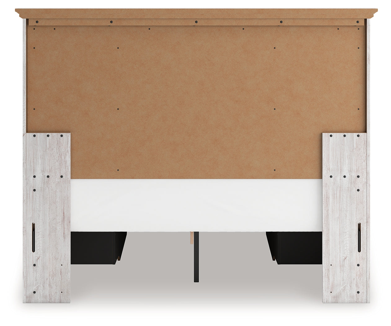 Makidern Whitewash Queen Panel Storage Bed - PCB1171B7