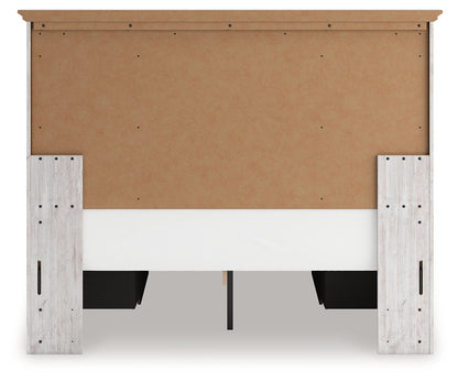 Makidern Whitewash Queen Panel Storage Bed - PCB1171B7
