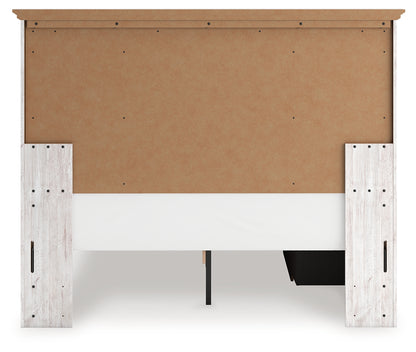 Makidern Whitewash Queen Panel Storage Bed - PCB1171B9