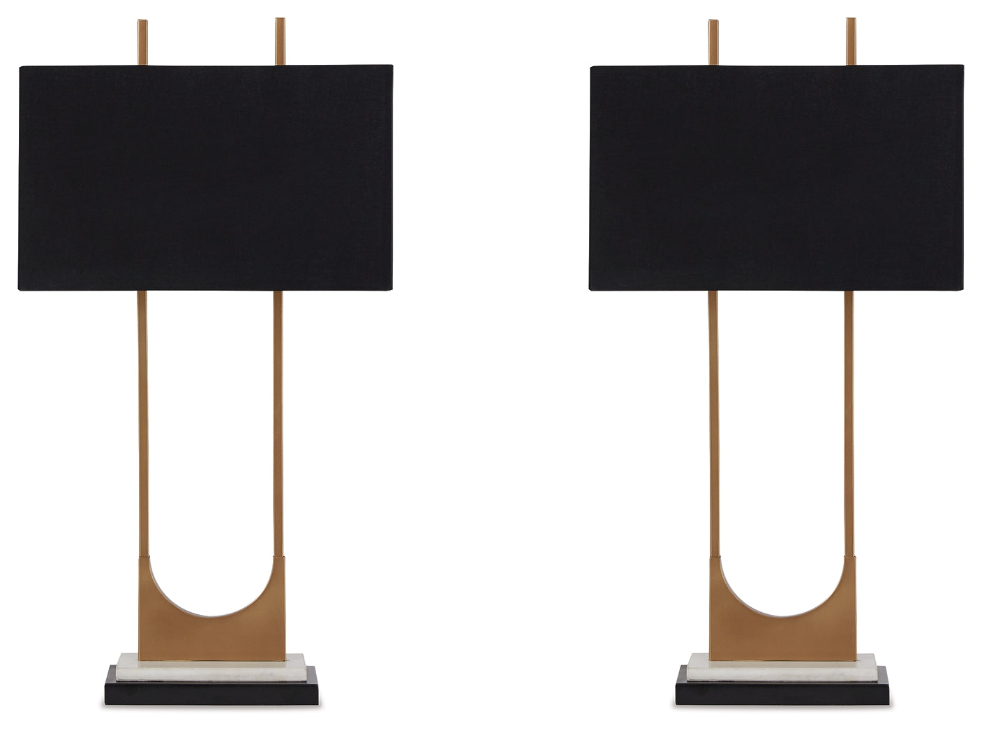 Malana Brass Finish Table Lamp (Set of 2) - L208254X2