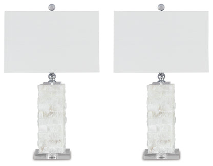 Malise White Table Lamp (Set of 2) - L429014X2
