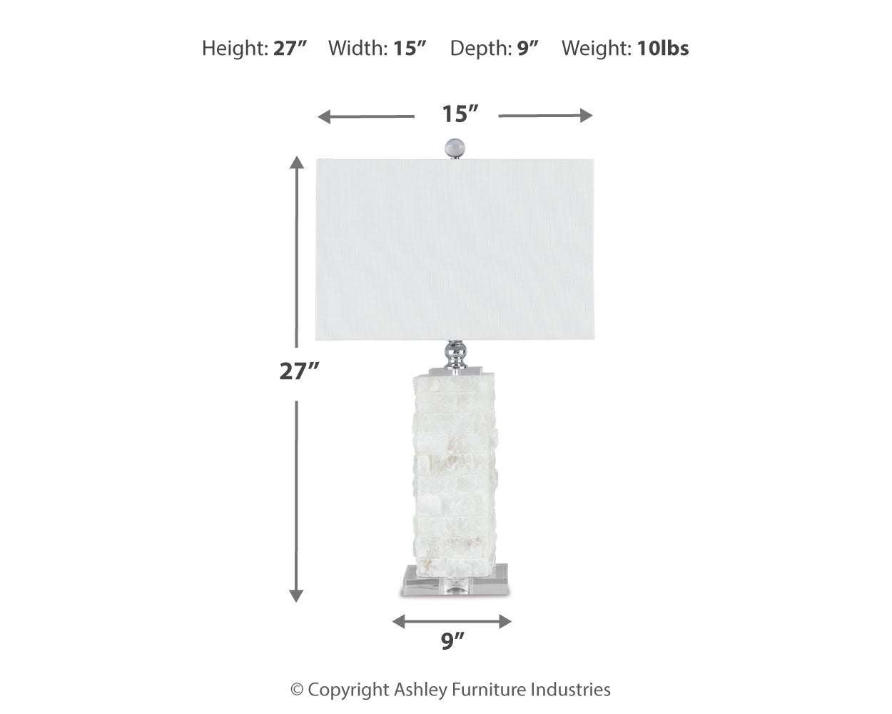 Malise White Table Lamp (Set of 2) - L429014X2