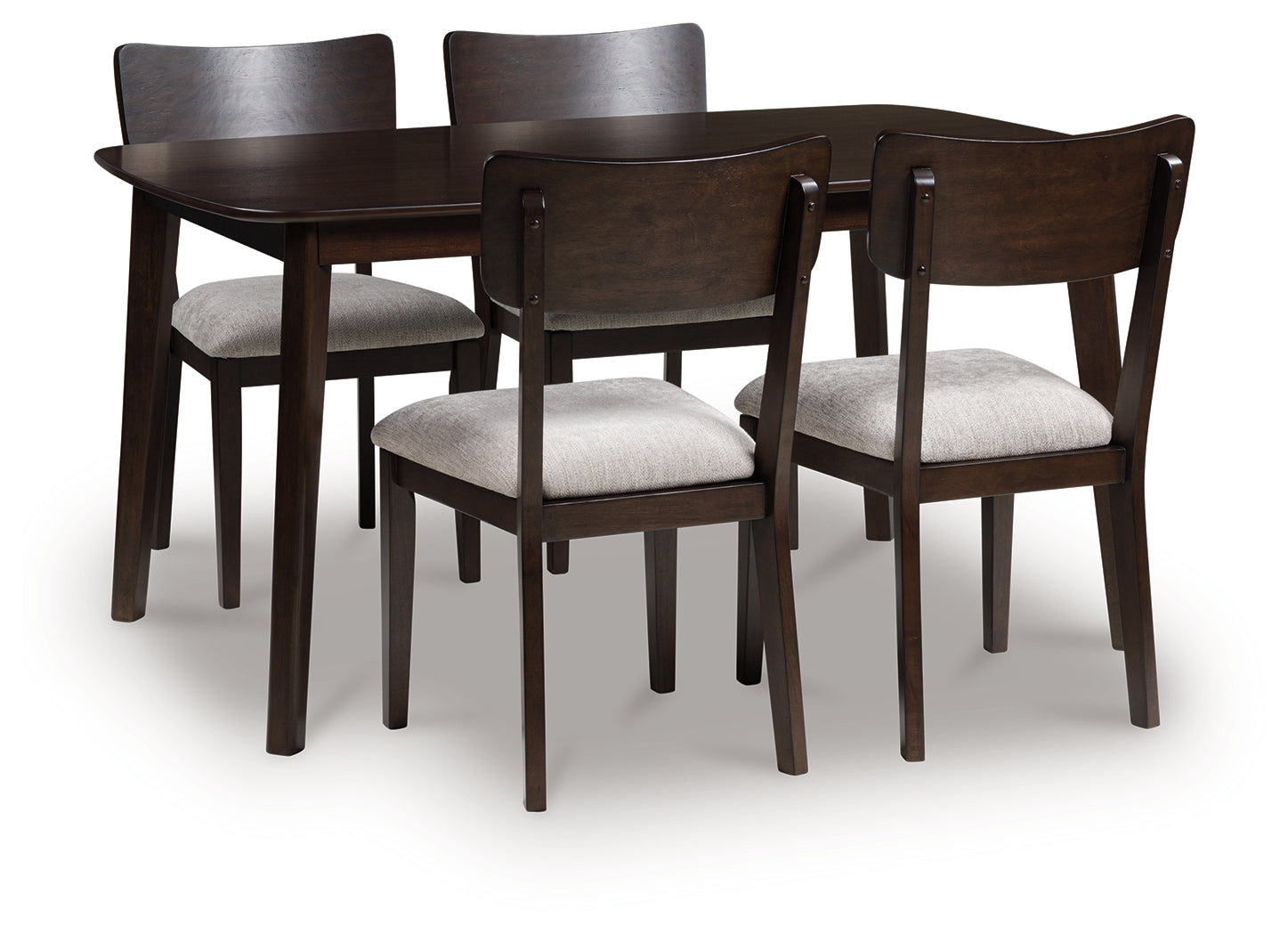 Mallenette Merlot Dining Table and 4 Chairs (Set of 5) - PCD607-225
