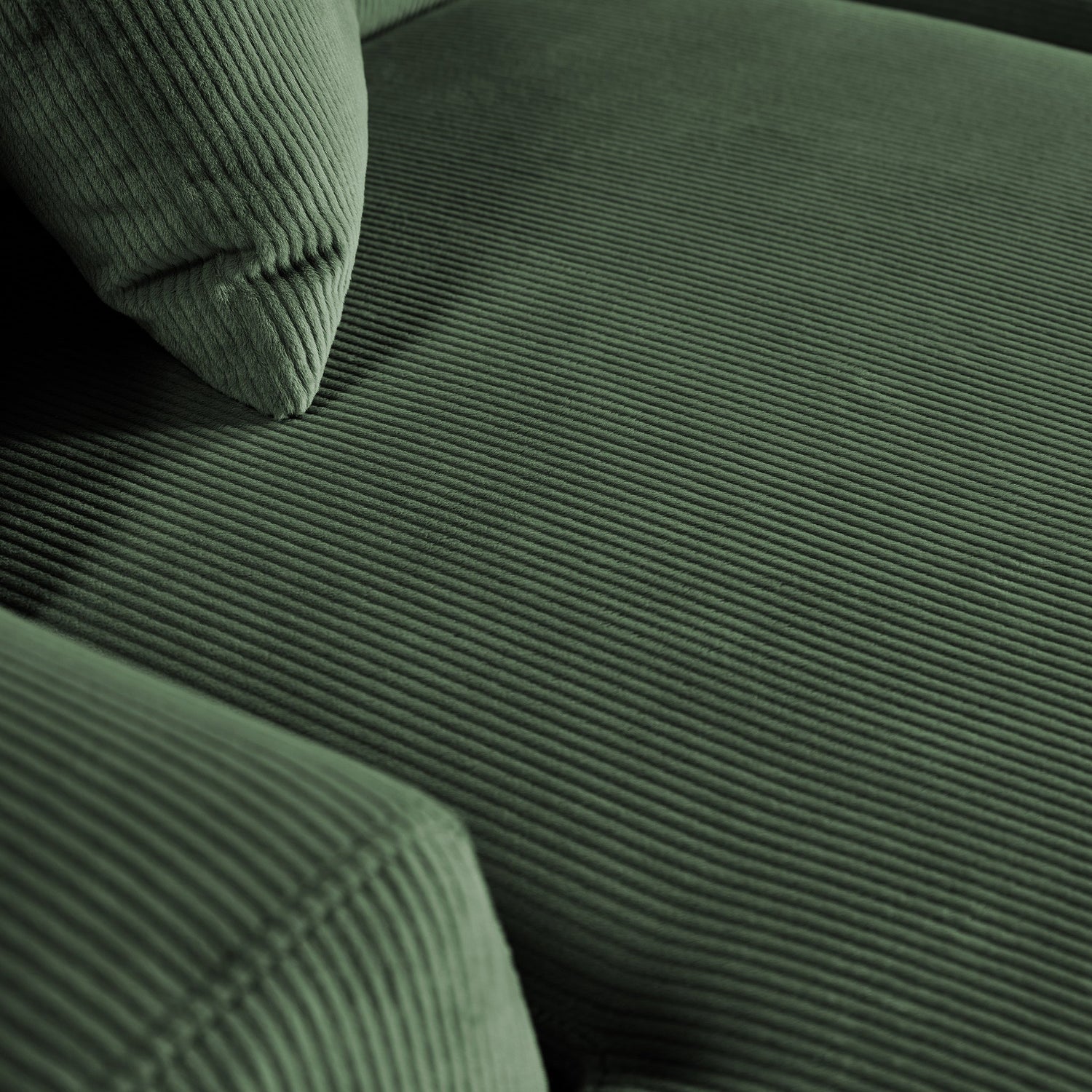 Mar Sectional Green Velvet Sofa (Left Facing) - SEC01600803