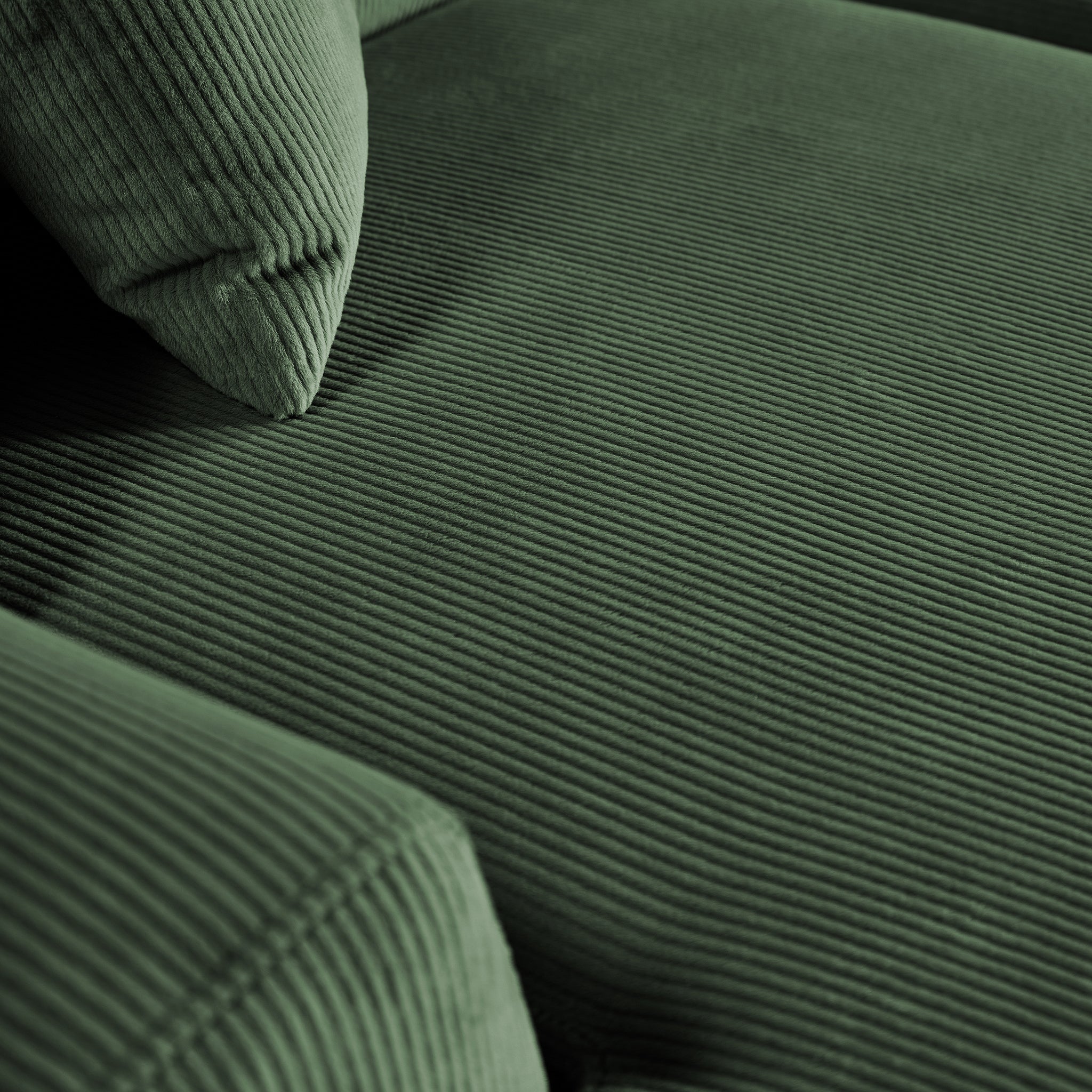 Mar Sectional Green Velvet Sofa (Left Facing) - SEC01600803