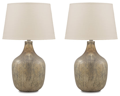 Mari Gray/Gold Finish Table Lamp (Set of 2) - L430664X2
