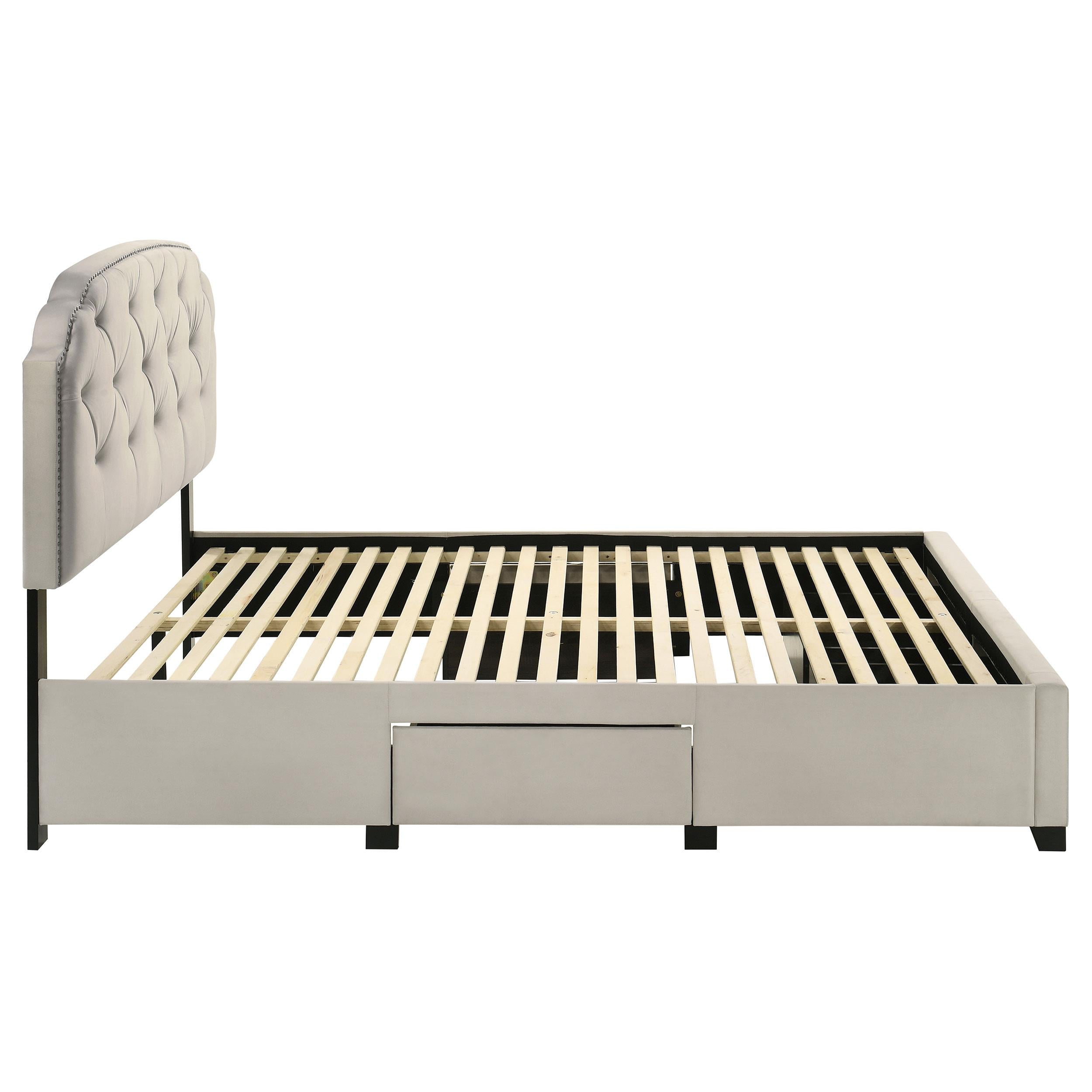 Marianna 4-drawer Upholstered Full Storage Bed Cream - 316011F
