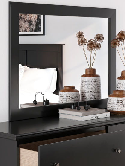 Maribel Black Bedroom Mirror - B138-35