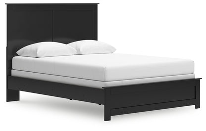 Maribel Black Queen Panel Bed - B138B53