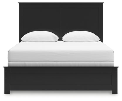 Maribel Black Queen Panel Bed - B138B53