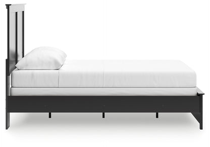 Maribel Black Queen Panel Bed - B138B53