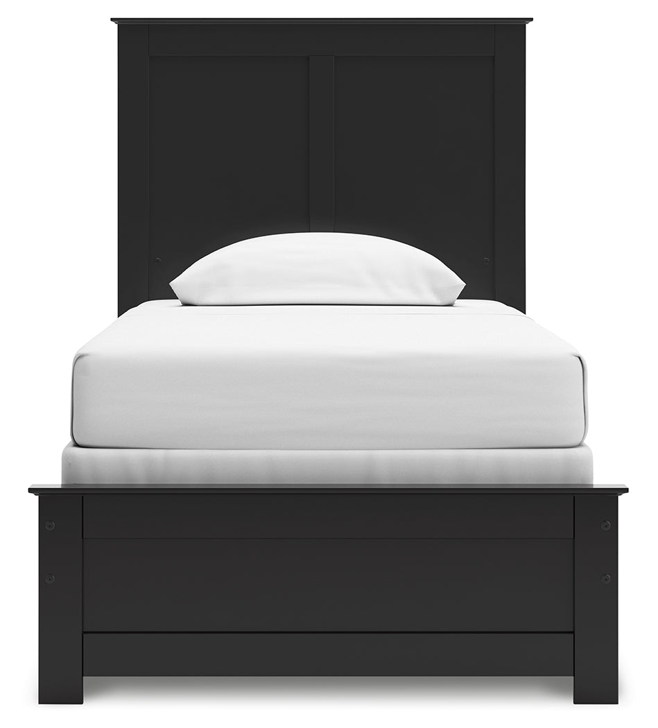 Maribel Black Twin Panel Bed - B138B51