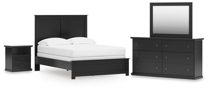 Maribel Full Panel Bed, Dresser, Mirror and Nightstand - B138B78