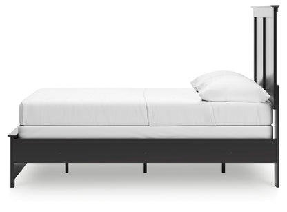 Maribel Full Panel Bed with Dresser and Nightstand in Black from Ashley - Luna Furniture