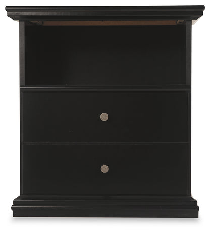 Maribel King Panel Bed, Dresser, Mirror and 2 Nightstands - B138B70
