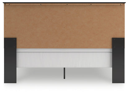 Maribel King Panel Bed with Dresser and Nightstand in Black from Ashley - Luna Furniture