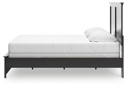 Maribel King Panel Bed with Dresser and Nightstand in Black from Ashley - Luna Furniture