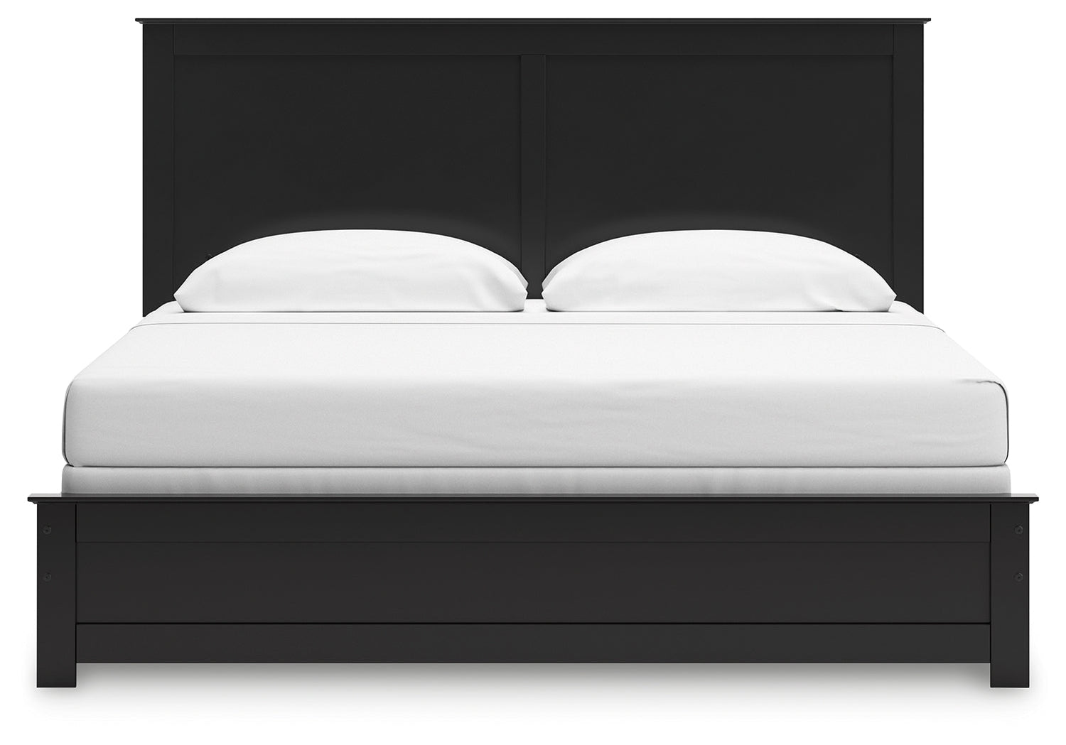 Maribel King Panel Bed with Dresser and Nightstand in Black from Ashley - Luna Furniture