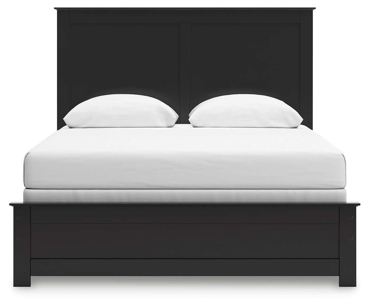 Maribel Queen Panel Bed with Dresser and Nightstand in Black from Ashley - Luna Furniture