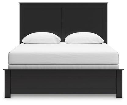 Maribel Queen Panel Bed with Dresser and Nightstand in Black from Ashley - Luna Furniture