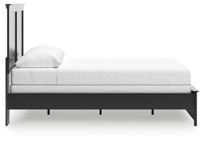 Maribel Queen Panel Bed with Dresser and Nightstand in Black from Ashley - Luna Furniture